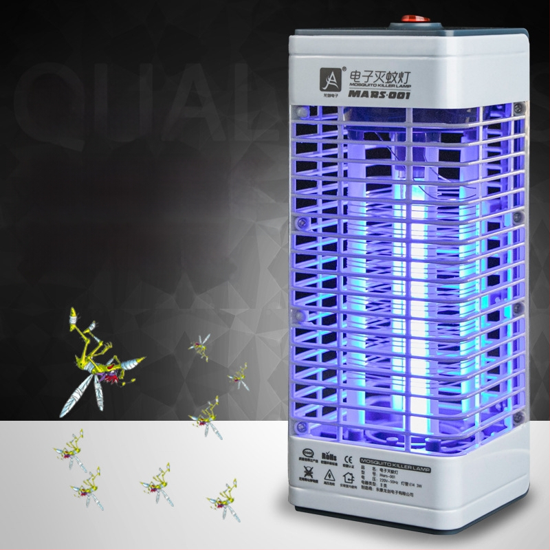 Otthoni szúnyogölő lámpa — falra szerelhető, fotokatalitikus belső egység, elektromos sokk, 220V, MARS-001