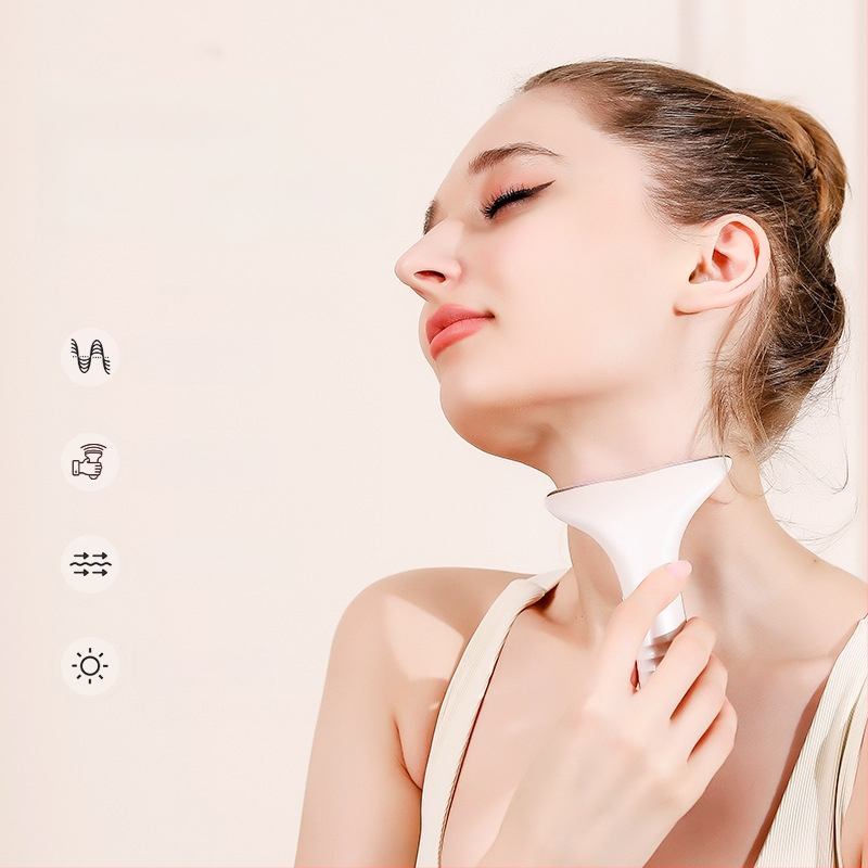 EMS mikro srovės kaklo grožio prietaisas – pakėlimas ir tonizavimas, vibro masazas, pastovi temperatūra įkaitinimas, modelis M5