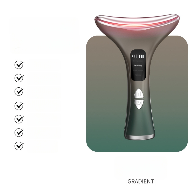 EMS mikro srovės kaklo grožio prietaisas – pakėlimas ir tonizavimas, vibro masazas, pastovi temperatūra įkaitinimas, modelis M5
