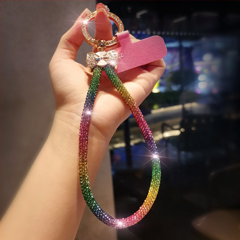 Telefono pakabukas su deimantiniu kaspinu ir geometriniu pakabuku, rankų darbo, daugiafunkcinis, Jane grids