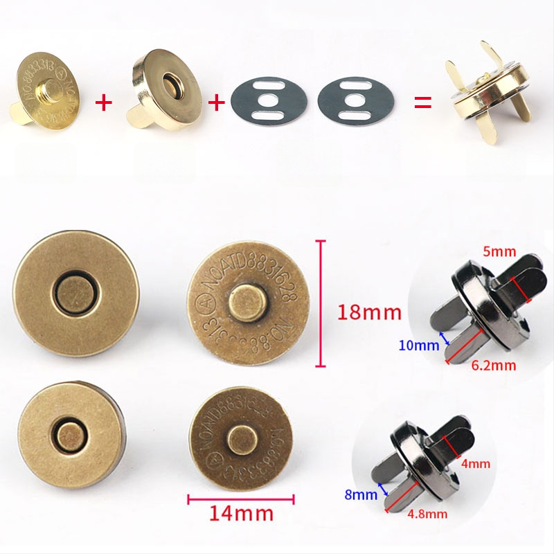 Χειροποίητο μεταλλικό μαγνητικό κούμπωμα για τσάντες και σακίδια, χωρίς ραφές, Χειμερινή συλλογή 2020