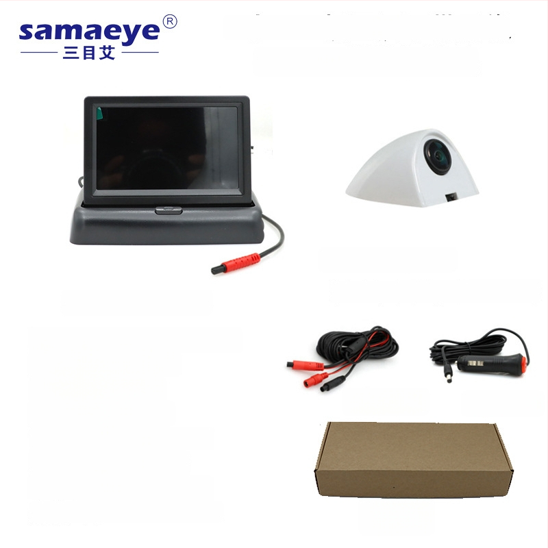 Display de recul pentru autoturism cu cameră waterproof, unghi larg, vedere dreapta-spate, imagine AHD fără fir, asistență pentru unghiul mort