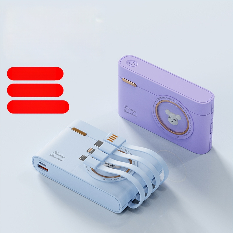 Power Bank 10000mAh su PD 2.0, 5V įvestis/išvestis, 10W greitas įkrovimas, Li-ion baterija, modelis 741, kompaktiška