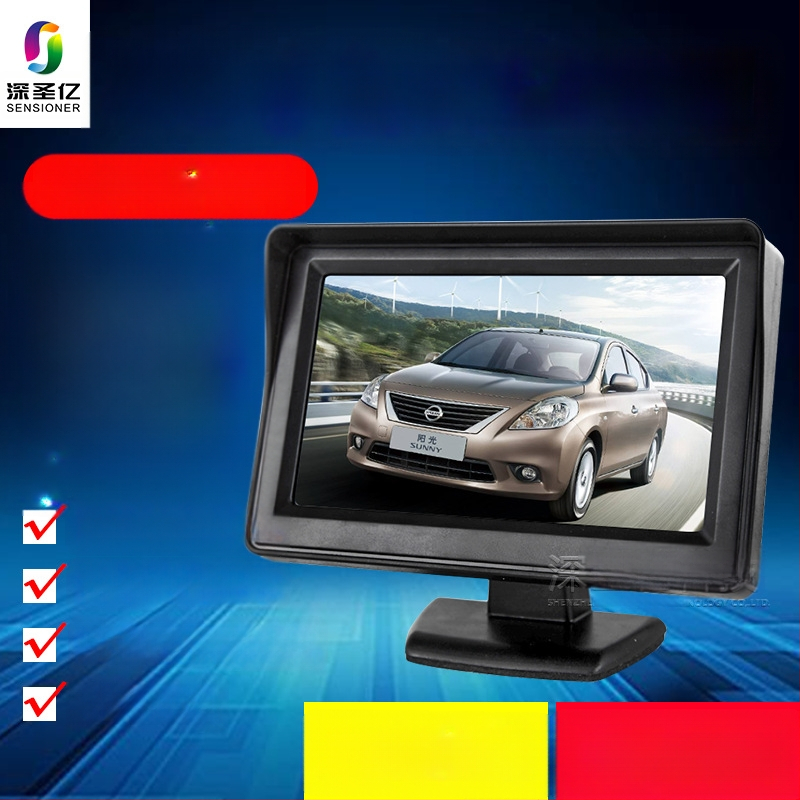 Display LCD pentru mașină, monitor de birou, rezoluție 480x272, intrare AV, model 4.3