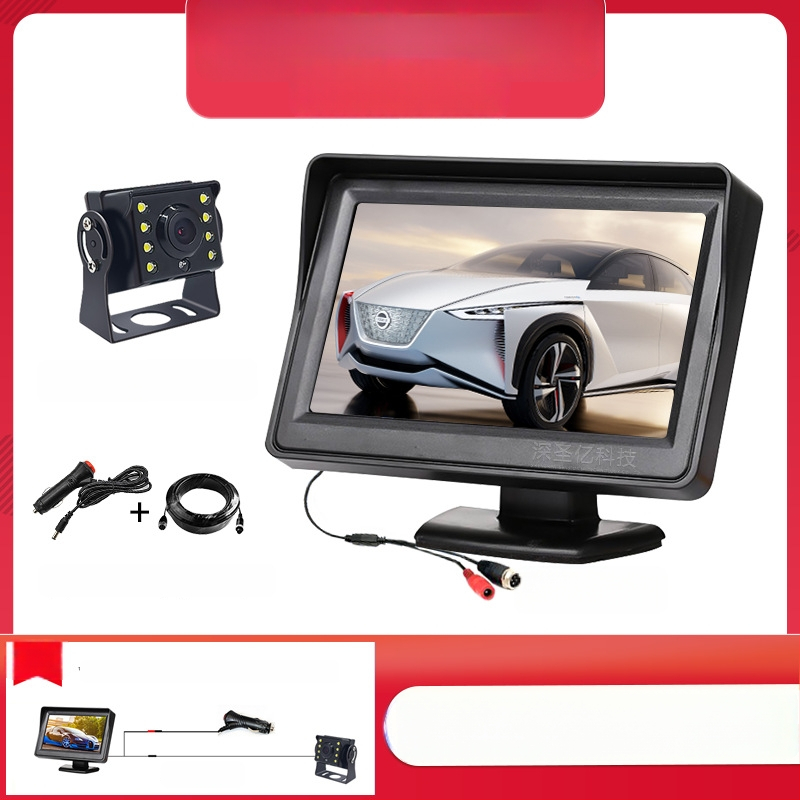 Display LCD pentru mașină, monitor de birou, rezoluție 480x272, intrare AV, model 4.3