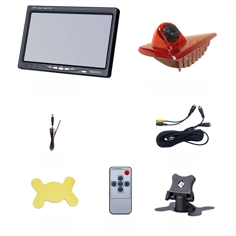 Cameră de mers în marșarier cu stop înalt pentru Nissan, Opel și Renault, unghi de vizualizare 170°, 12V, video AV, model JH-2023112507