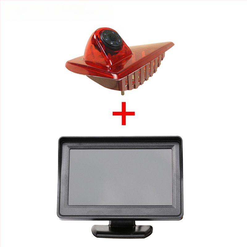 Cameră de mers în marșarier cu stop înalt pentru Nissan, Opel și Renault, unghi de vizualizare 170°, 12V, video AV, model JH-2023112507