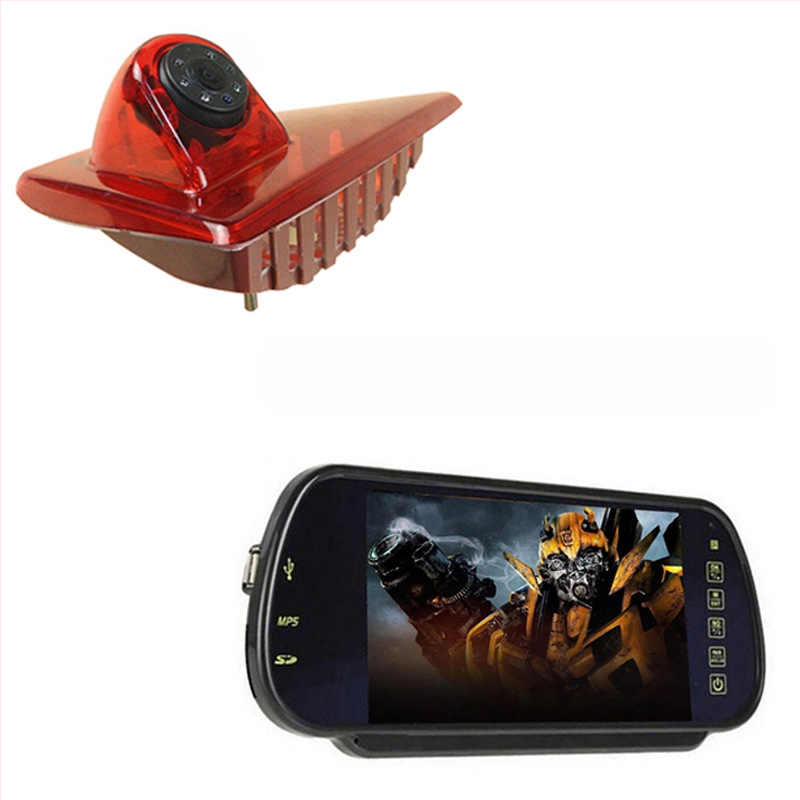 Cameră de mers în marșarier cu stop înalt pentru Nissan, Opel și Renault, unghi de vizualizare 170°, 12V, video AV, model JH-2023112507