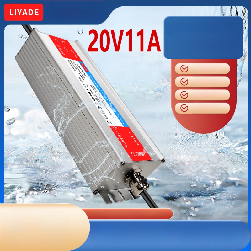 Lyd alumínium házas vízálló tápegység – nagy teljesítményű, 500 g, alkalmas LED világításra, reklámtáblákra és tengeri elektronikára