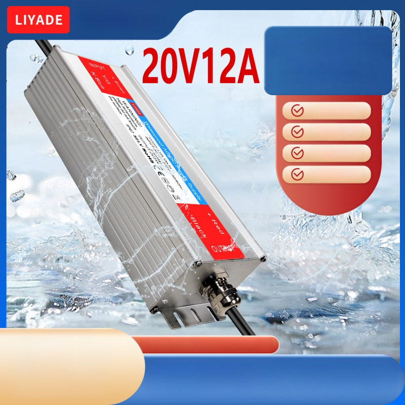 Lyd alumínium házas vízálló tápegység – nagy teljesítményű, 500 g, alkalmas LED világításra, reklámtáblákra és tengeri elektronikára