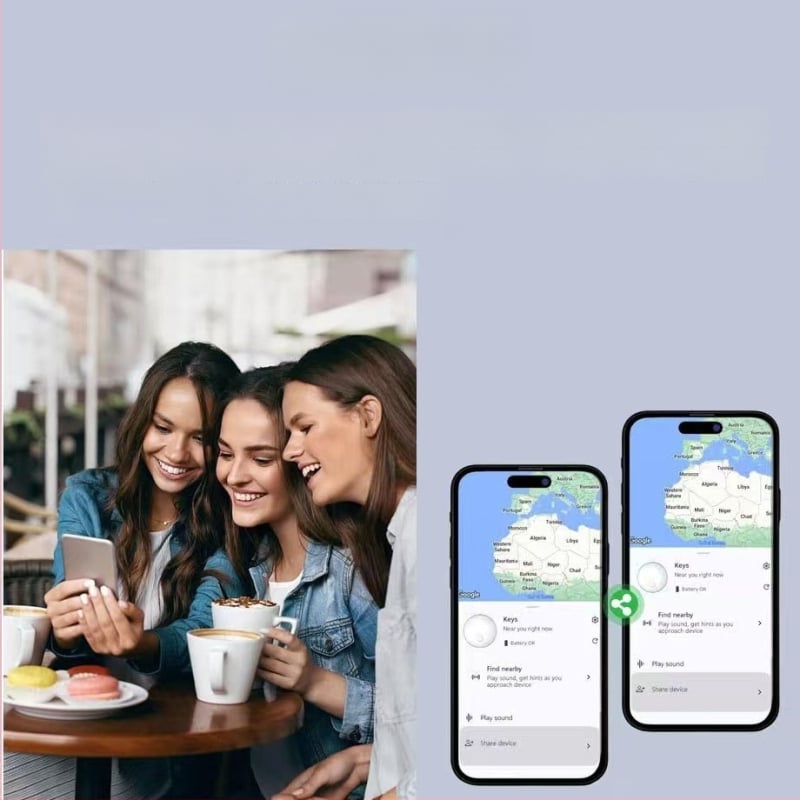 Tracker protiv gubitka, ABS kućište, 210 mAh, dimenzije 31,9×8,8 mm, težina 10,5 g, Android-kompatibilan