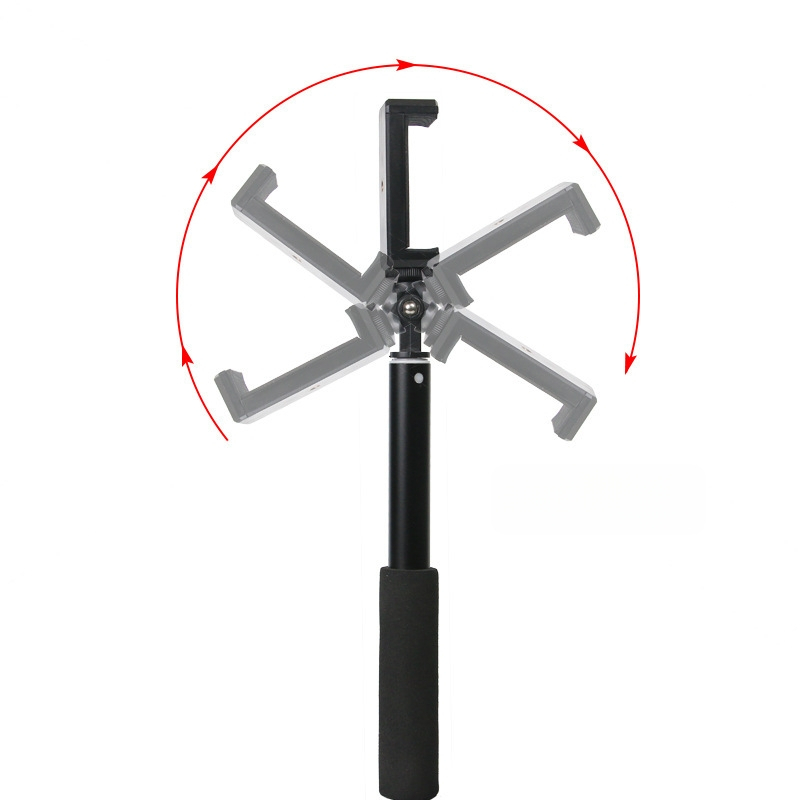 Selfie stick telescopic din aliaj de aluminiu, Bluetooth, încărcare maximă 2–5 kg
