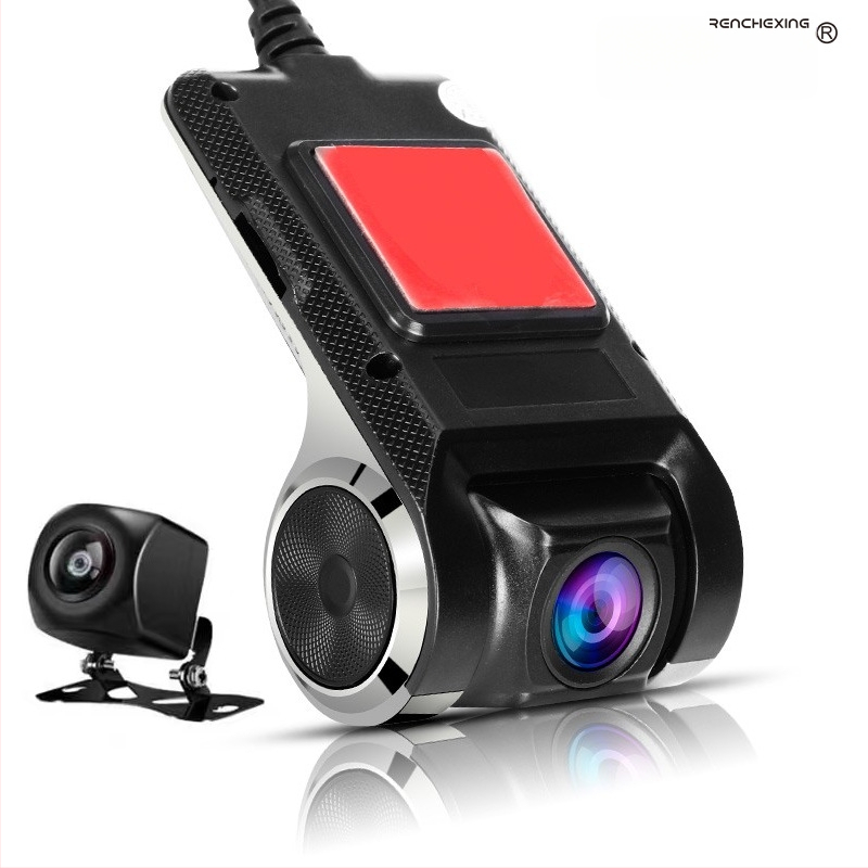 Dash cam WiFi ascuns cu ADAS, corp din aliaj de zinc, obiectiv unic, unghi de vizualizare 170°, 1080p, USB, card TF