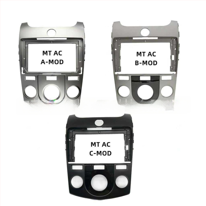 Bezel navigare Android pentru Kia Forte Cerato Foret; material ABS+PC; compatibil cu transmisie automată; ani de model 2009–2017; greutate 0,4 kg