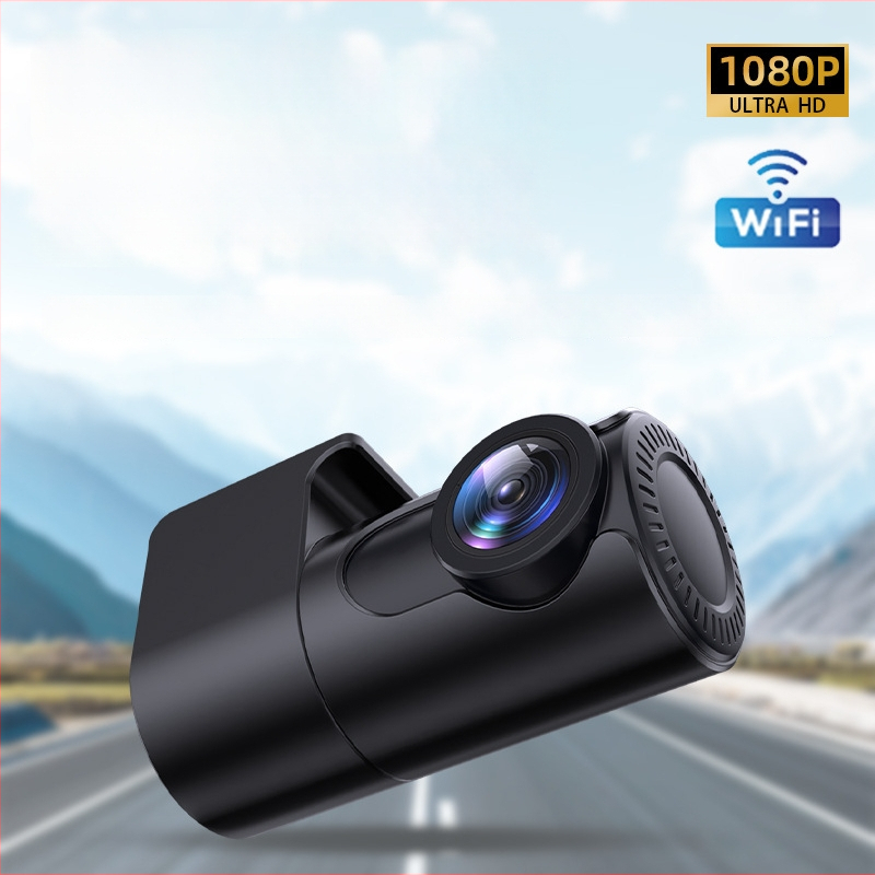 DVR ascuns pentru mașină cu 1080p, vedere nocturnă, unghi de 140°, Wi‑Fi, înregistrare în buclă