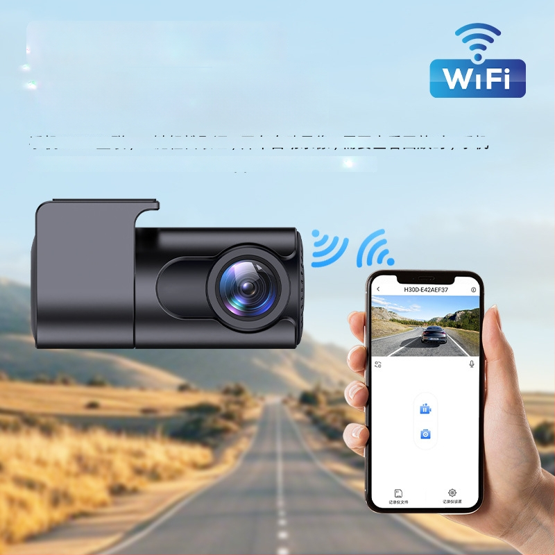 DVR ascuns pentru mașină cu 1080p, vedere nocturnă, unghi de 140°, Wi‑Fi, înregistrare în buclă