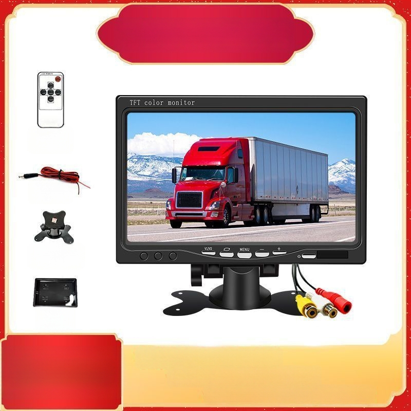 Display de monitorizare de 7 inchi și display auto HD de 10 inchi, HDMI și VGA, imagine inversă, televizor mic