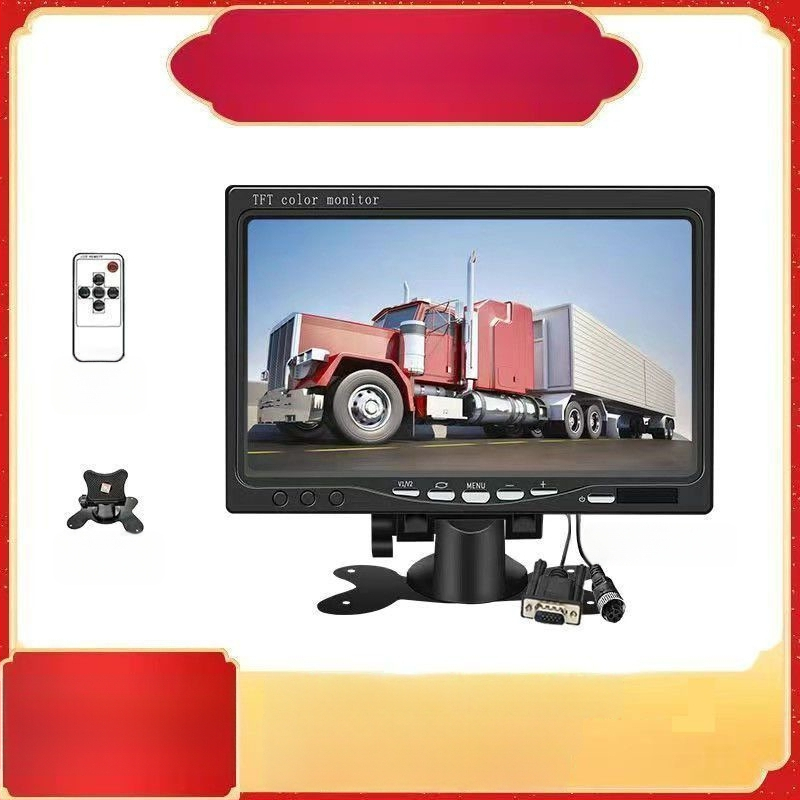 Display de monitorizare de 7 inchi și display auto HD de 10 inchi, HDMI și VGA, imagine inversă, televizor mic