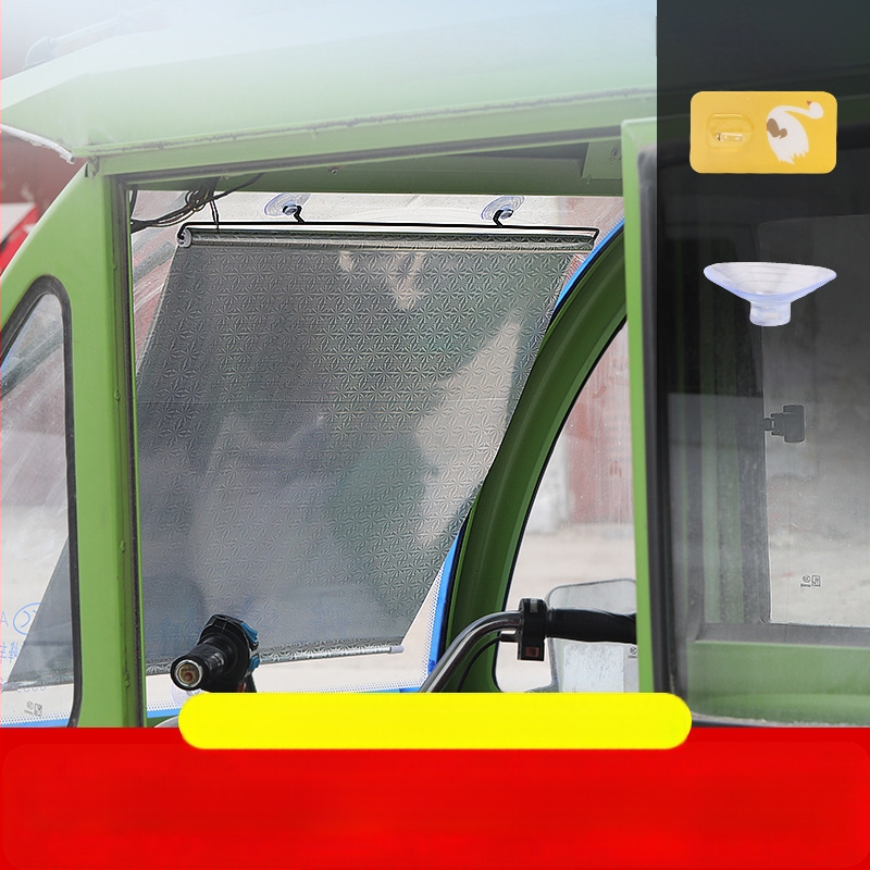 Kolmerattaline eespäikesekaitsevarjund - alumiiniumfoolium, riputatav paigaldus, tavalised kardinad, ühilduv teiste mudelitega, teised automargid