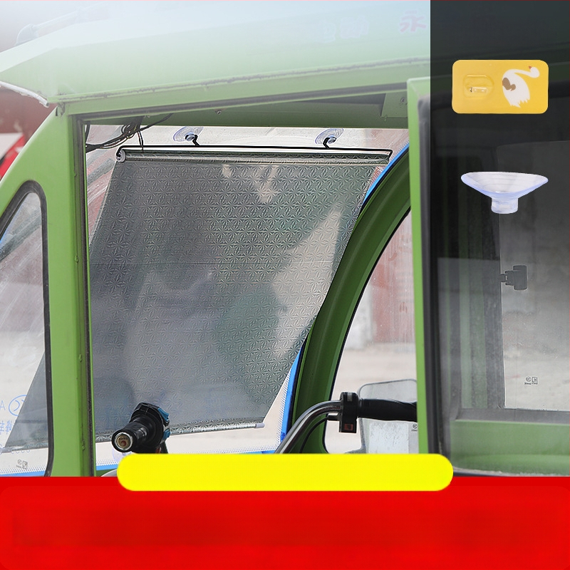 Kolmerattaline eespäikesekaitsevarjund - alumiiniumfoolium, riputatav paigaldus, tavalised kardinad, ühilduv teiste mudelitega, teised automargid