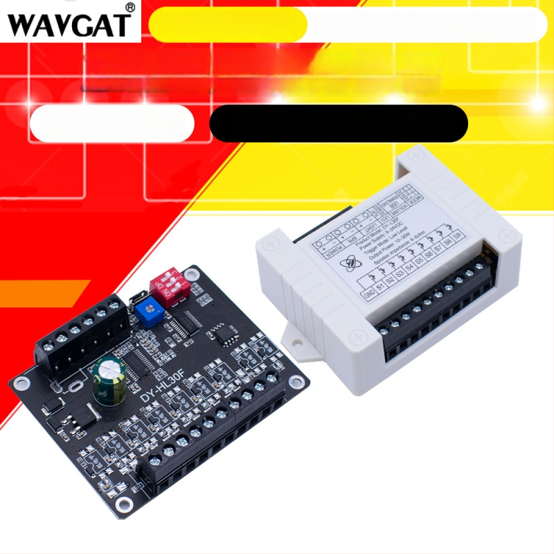 WAVGAT 24V 30W skaņas paziņojumu modulis ar augsta/zemā līmeņa aktivizāciju, MP3 atskaņošana 1:1, HL30F