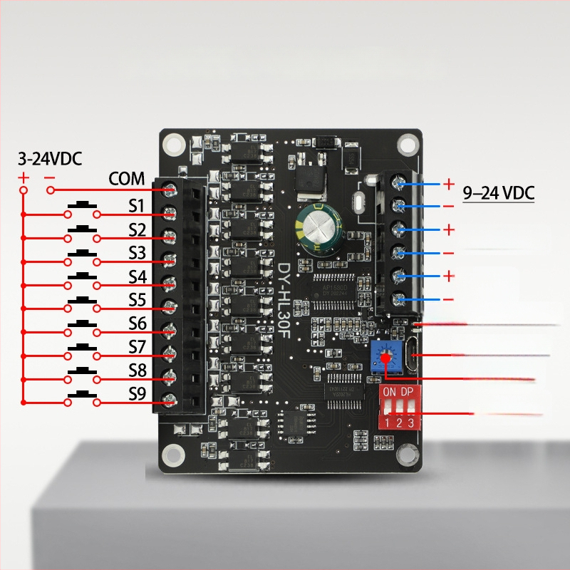 WAVGAT 24V 30W skaņas paziņojumu modulis ar augsta/zemā līmeņa aktivizāciju, MP3 atskaņošana 1:1, HL30F
