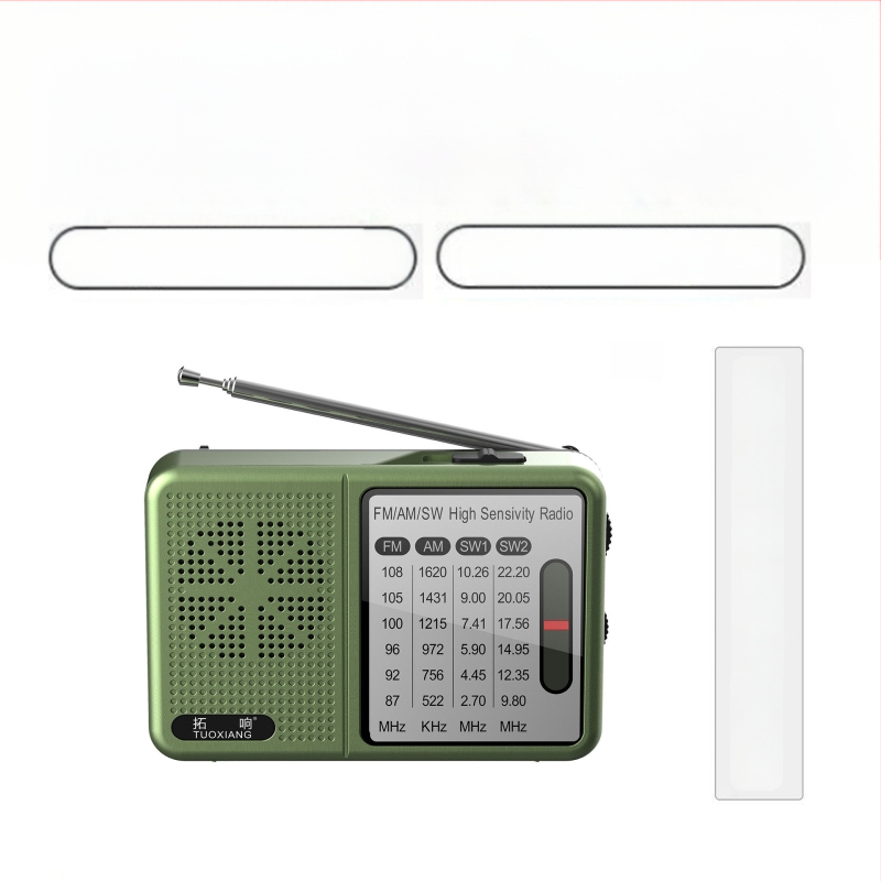 Tuoxiang T-6675 radio s punim rasponom za starije osobe, prijenosni radio s karticom, kratkovalni, mini punjenje