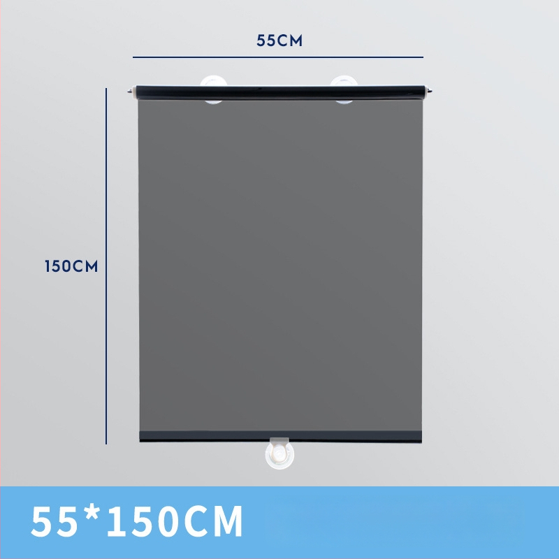 Офис роло щора за стъкло с телескопична всмукваща чашка, без пробиване, регулируема сянка