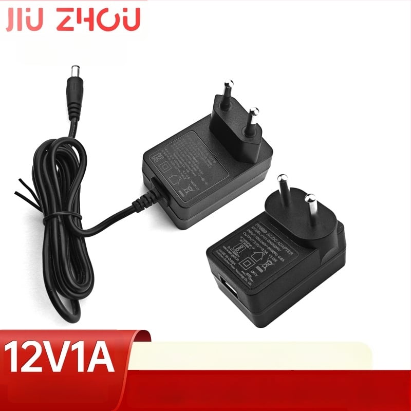 Jiuzhou Power J151 12V 1A tápegység routerekhez, set-top boxokhoz és digitális kis készülékekhez – Európai és Nemzeti szabványok