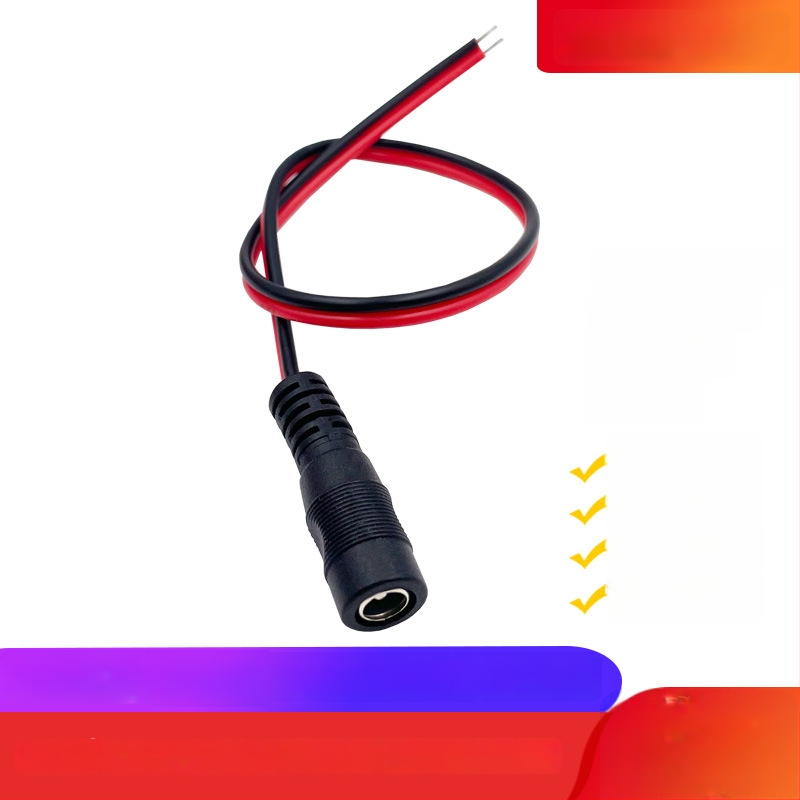 DC barošanas kabelis ar DC5521 savienotāju, sievišķā un vīrieša galā, monitoram, set-top kastēm, LED apgaismojumam, maršrutētājam
