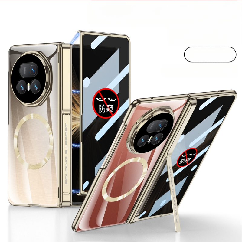 Kućište za HONOR MagicV5 s držačem za bočnu torbu, prozirni šarnir, zaštita od padova