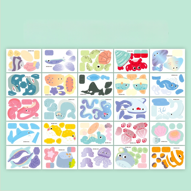 3D пъзел с насекоми за деца - хартиен DIY образователна играчка за възраст 4-6 години