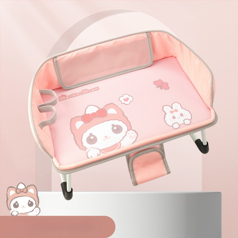 Automobiļa saliekamais ēdiena galdiņš priekšējai pasažiera sēdvietai un aizmugurējai sēdvietai, klēpjdatora statīvs