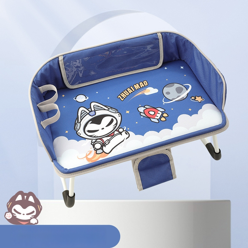 Automobiļa saliekamais ēdiena galdiņš priekšējai pasažiera sēdvietai un aizmugurējai sēdvietai, klēpjdatora statīvs