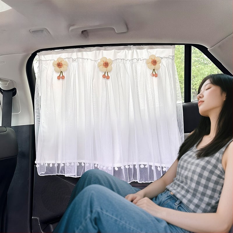 Cortină de intimitate pentru fereastra laterală a mașinii, din plasă, universală, atârnată, personalizabilă