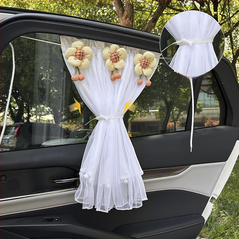 Cortină de intimitate pentru fereastra laterală a mașinii, din plasă, universală, atârnată, personalizabilă