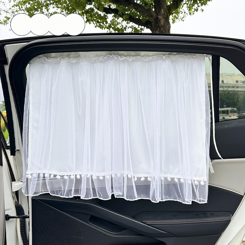Cortină de intimitate pentru fereastra laterală a mașinii, din plasă, universală, atârnată, personalizabilă