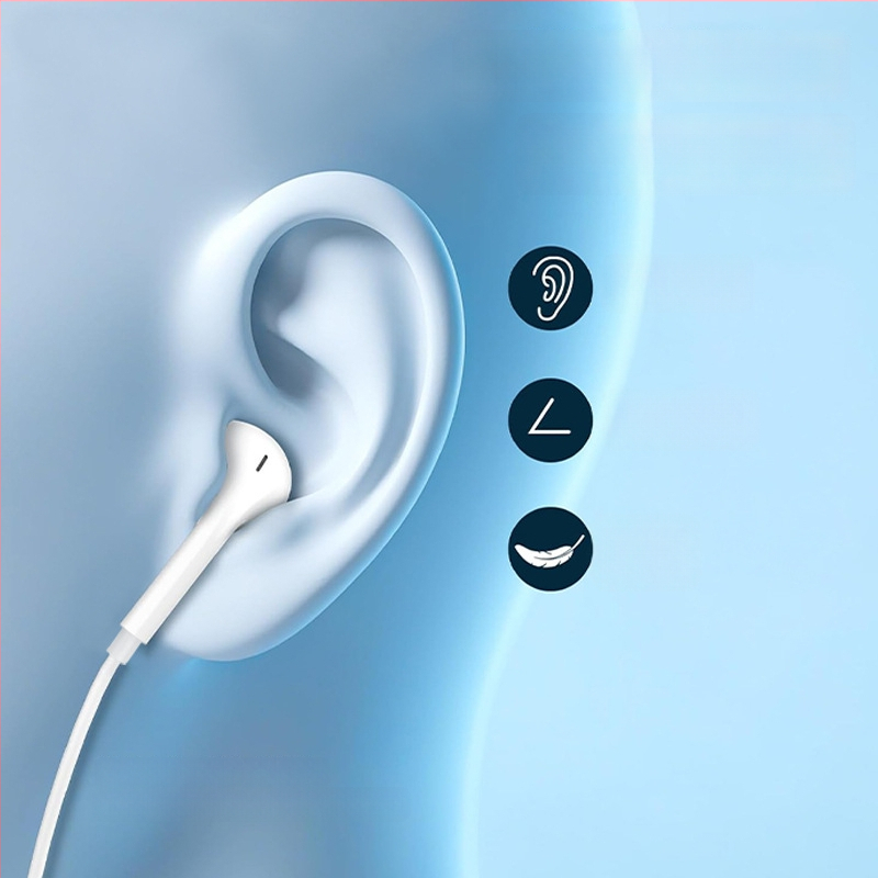 Iekšējās auss austiņas ar vadu Type-C savienojumu, 120 mm kabelis