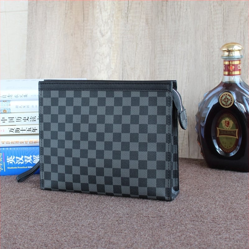 Мъжки клъч чанта PVC, райета, подплата полиестер, марка Mini dragon