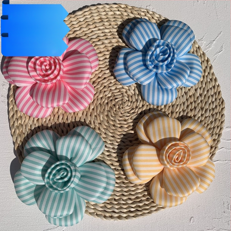 3D textilný kvet corsage, ručne vyrábaný, polyester, unisex módny doplnok, európsko-americký štýl