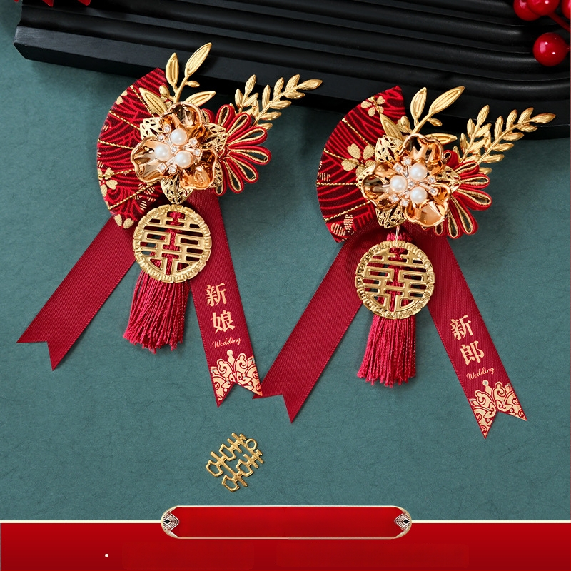 Vestuvių corsage komplektas šeimai ir vestuvinės šventei dalyviams – audinys, kinų stilius, be pritaikymo, specifikacijos: 80