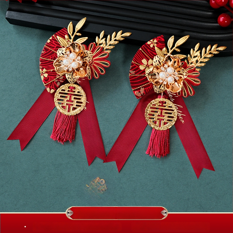 Vestuvių corsage komplektas šeimai ir vestuvinės šventei dalyviams – audinys, kinų stilius, be pritaikymo, specifikacijos: 80