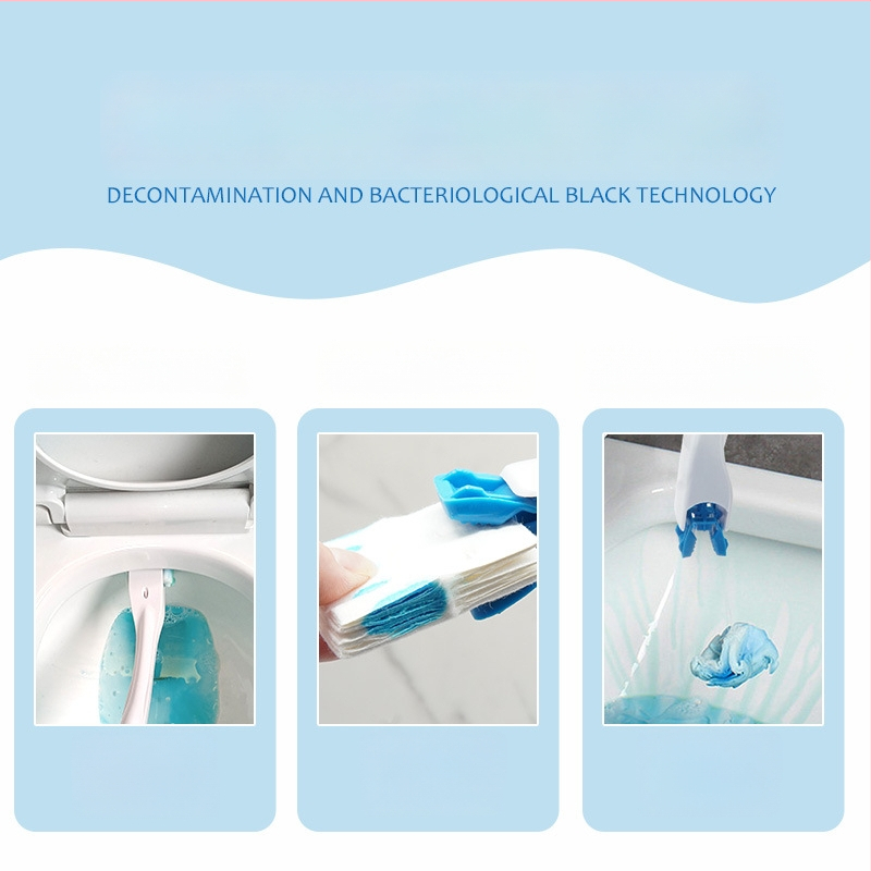 Заместваща глава за еднократна тоалетна четка — Blue Seth (Материал: пластмаса; Произход: Далян, Ляонин; Стил: Модерен минимализъм)