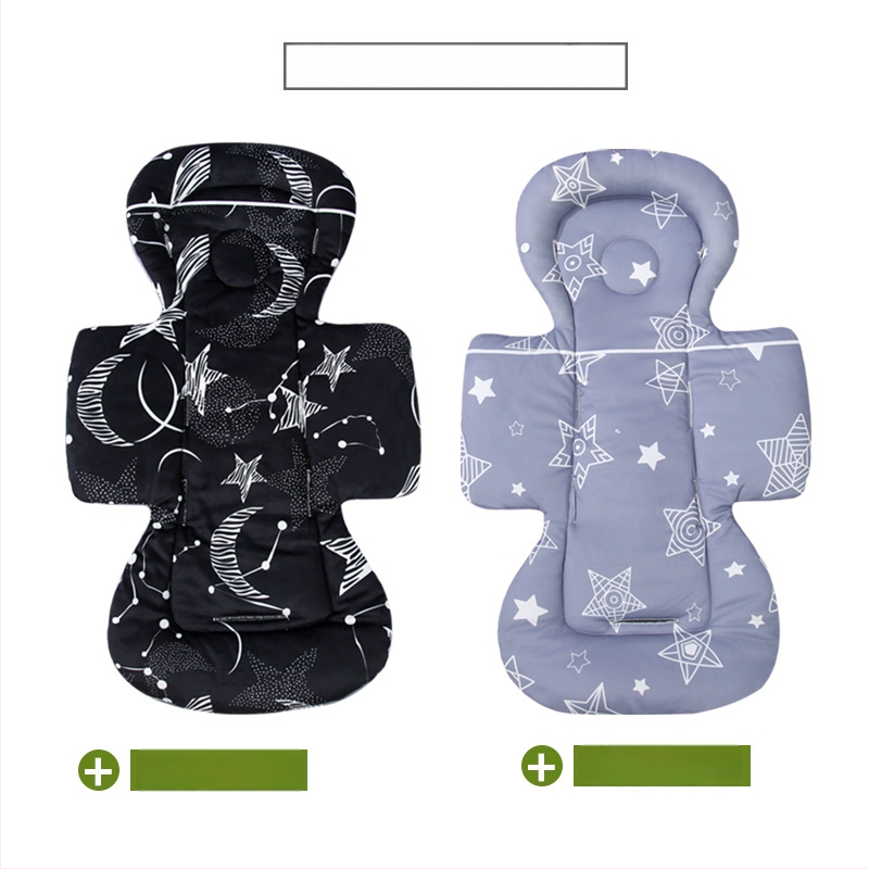 Kokvilnas paliktnis bērnu ratiem un gultiņai, četru sezonu saderība, iekšējā spilvena nomaiņa, vidukļa atbalsts un galvas spilvens