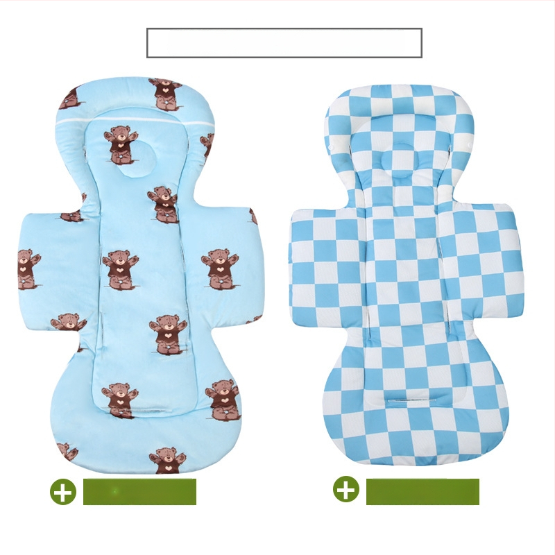 Kokvilnas paliktnis bērnu ratiem un gultiņai, četru sezonu saderība, iekšējā spilvena nomaiņa, vidukļa atbalsts un galvas spilvens