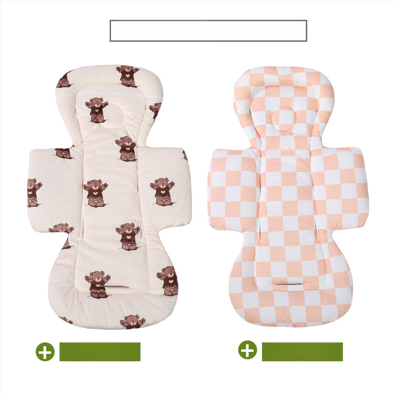 Kokvilnas paliktnis bērnu ratiem un gultiņai, četru sezonu saderība, iekšējā spilvena nomaiņa, vidukļa atbalsts un galvas spilvens