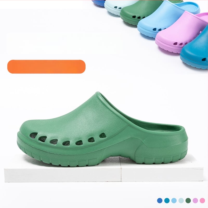 Chirurginiai bateliai operacinei salei – EVA viršus ir padas, 3 cm storio padas, smūgio absorbcija ir neslidus paviršius, pirštų skylutės dizainas, Baotou Cave stilius