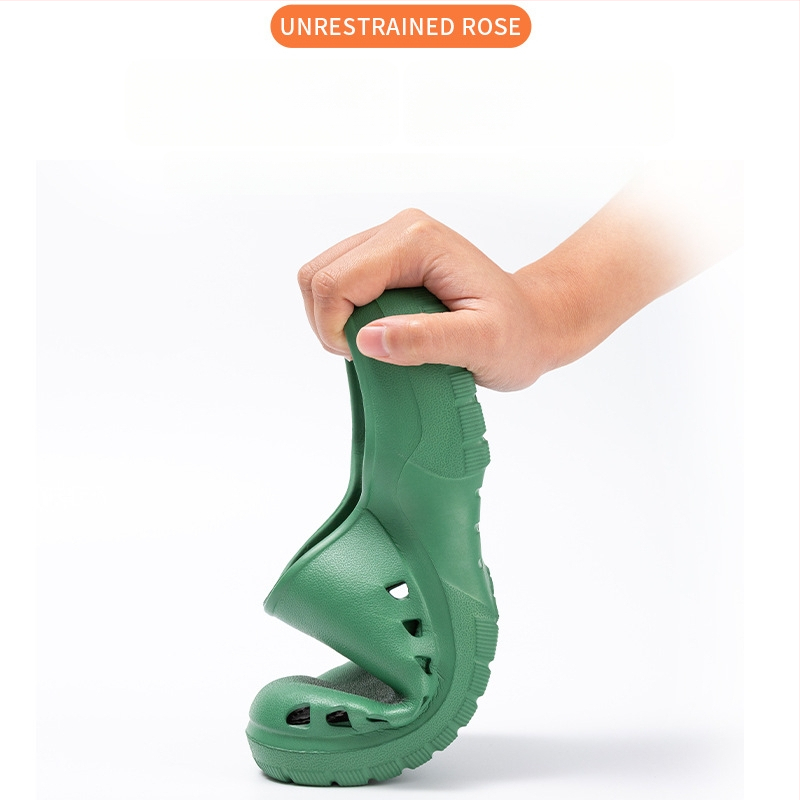 Chirurginiai bateliai operacinei salei – EVA viršus ir padas, 3 cm storio padas, smūgio absorbcija ir neslidus paviršius, pirštų skylutės dizainas, Baotou Cave stilius