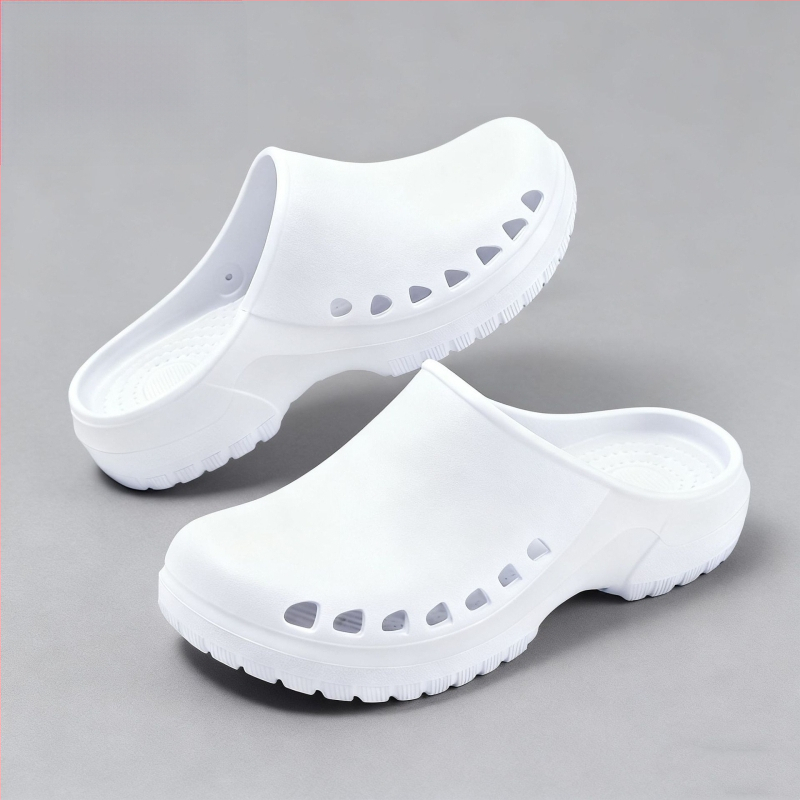 Chirurginiai bateliai operacinei salei – EVA viršus ir padas, 3 cm storio padas, smūgio absorbcija ir neslidus paviršius, pirštų skylutės dizainas, Baotou Cave stilius