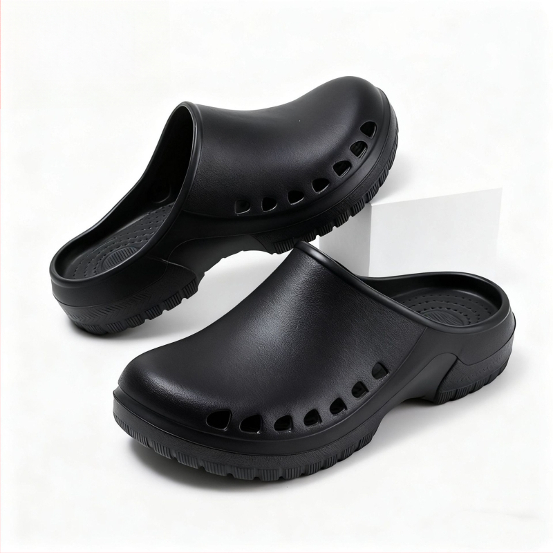 Chirurginiai bateliai operacinei salei – EVA viršus ir padas, 3 cm storio padas, smūgio absorbcija ir neslidus paviršius, pirštų skylutės dizainas, Baotou Cave stilius